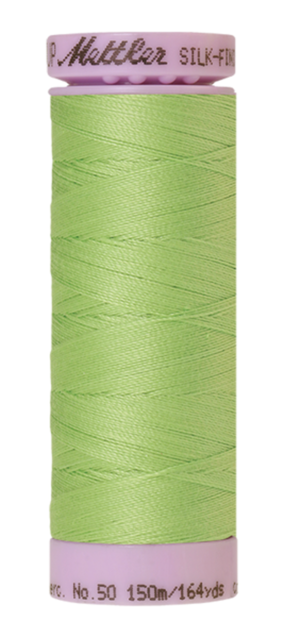 Jade Lime (9105-1527) | Silk-Finish Cotton 50wt (150M / 164Y) | Mettler Thread